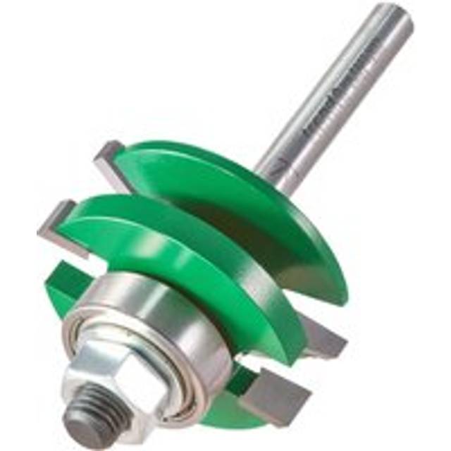 Trend CRAFTPRO Bearing Guided Combination Raised Bevel Router Cutter 41mm 17mm 1/4"