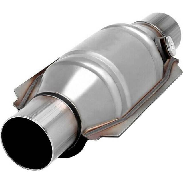 Inlet/Outlet Universal Catalytic Converter, with O2 Port & Heat 53004 Car Stainless Steel Catalytic Converter