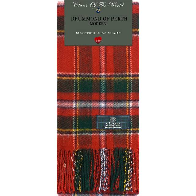 Drummond of Perth Modern Tartan Clan Scarf 100% Soft Lambswool