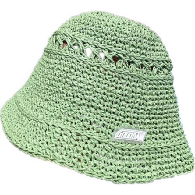 C13 Outdoor Wild Japanese Woven Fisherman Hat Beach Sunscreen Summer Small Brim Straw Hat Beggar Bucket Hat Vacation Travel Hat for Women