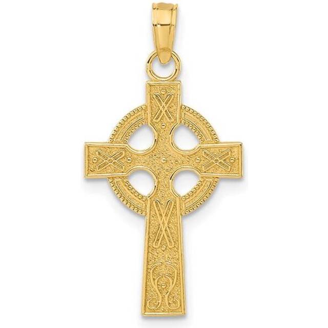 27 mm 14K Celtic Cross Pendant, Yellow