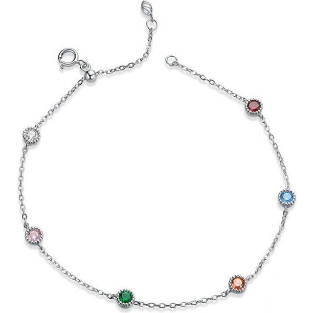 Silver plating Colorful Summer Bracelets Fine Jewelry Gifts for Girl