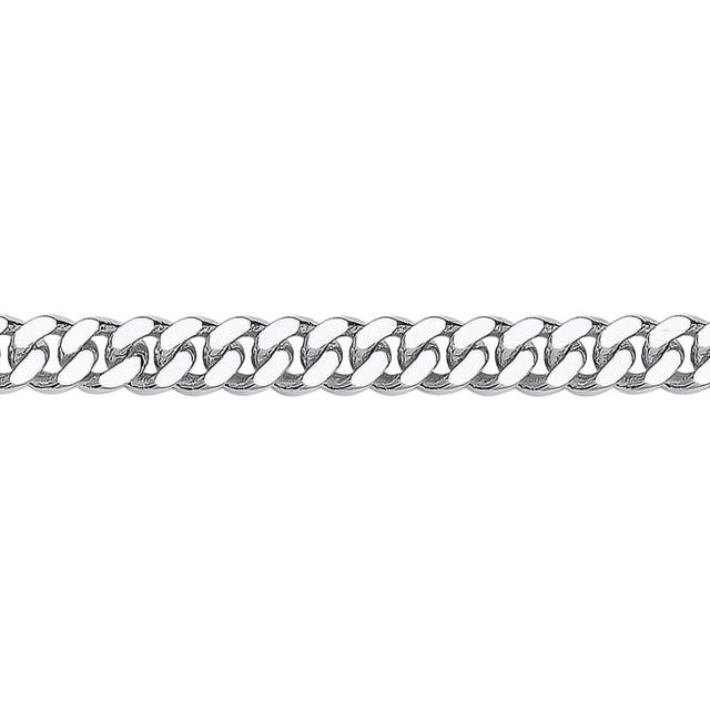 Jewelco London Mens Sterling Silver Diamond-cut Curb Bracelet 9mm 8.5 inch - GVB463