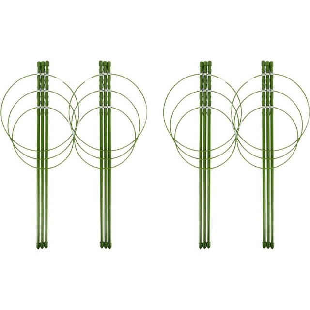 4 Pack Plant Support Cage Metal Rust Resistant Garden Plant Support Ring Plant Stake Plant Support