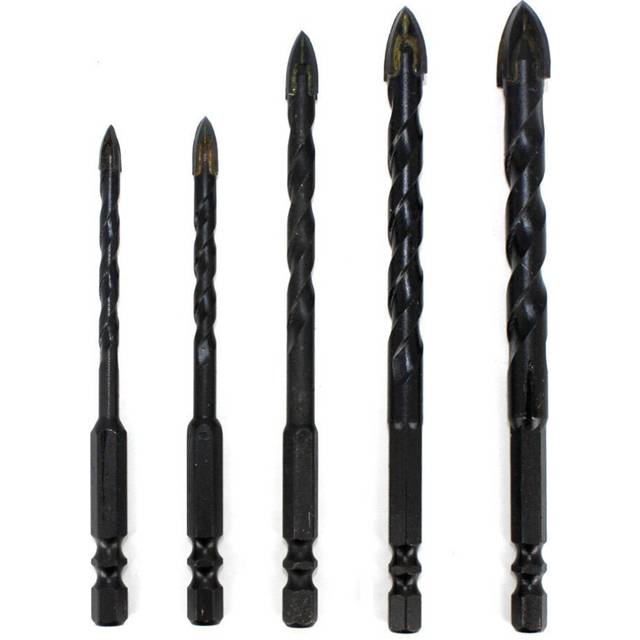 (5mm) 5-12mm 4 Flutes Triangle Overlord Drill Hole Saw Cutter Electric For Tile Concrete Glass Marble