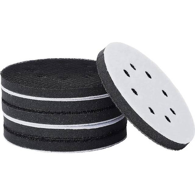 6pcs 5 Inch(125mm) 8-hole Soft Sponge Interface Pad For Sanding Pads And