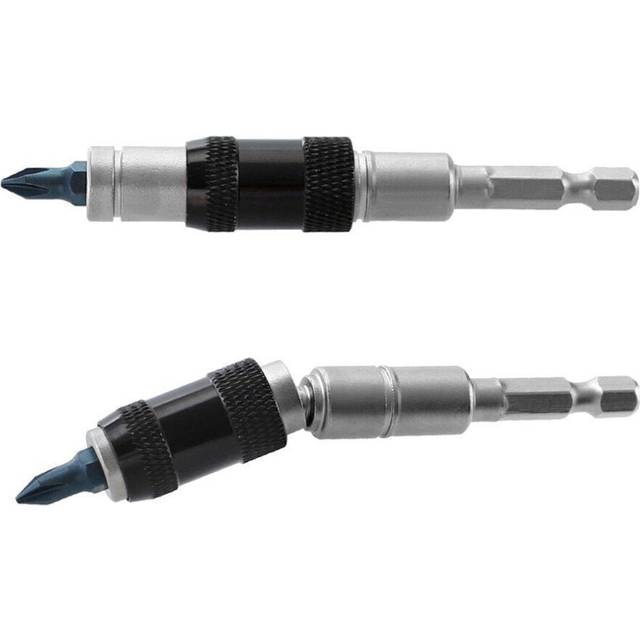 Magnetic Screw Drill Tip Holder Angle Magnetic Pivoting Bit Tip Holder Magnetic Screwdriver Drill Bit Drive Guide Extensions Adapter