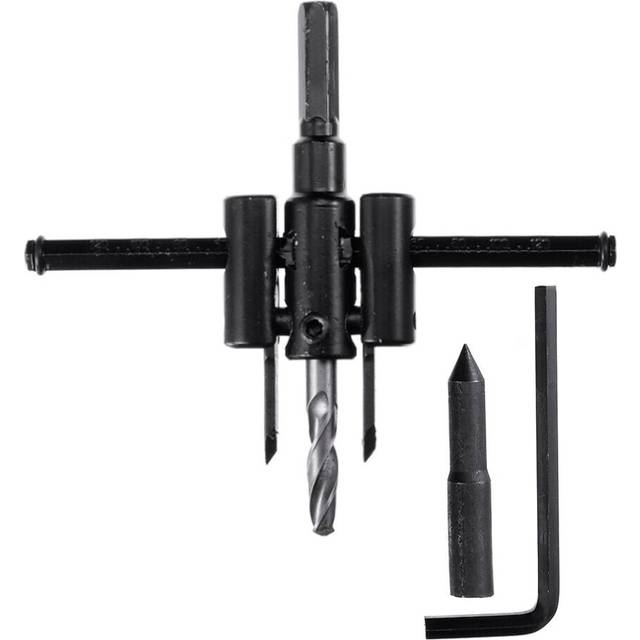(120mm) 120/200/300mm Adjustable Circle Hole Saw Cutter Drywall Wood Board Hole Saw Drill Bit
