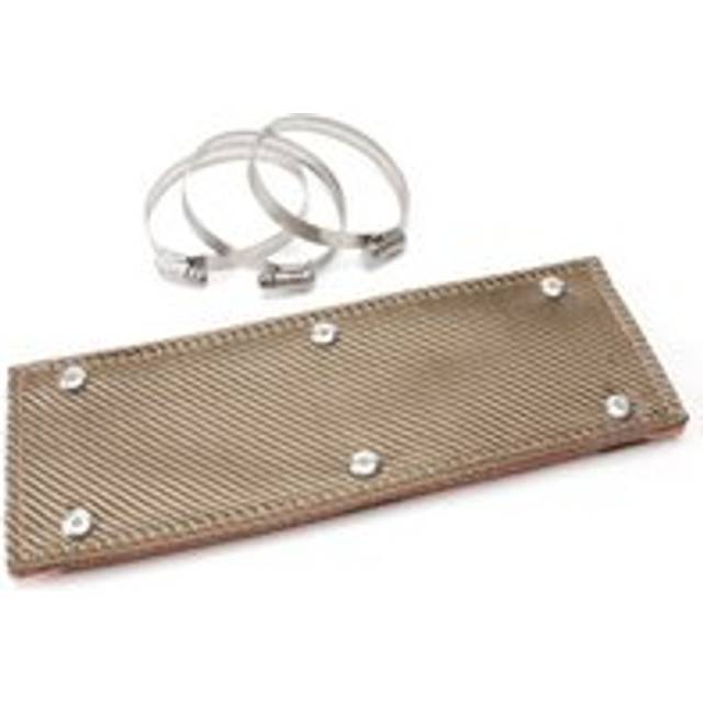 Design Engineering Titanium Exhaust Pipe Heat Shield - 6&#34; x 12&#34;
