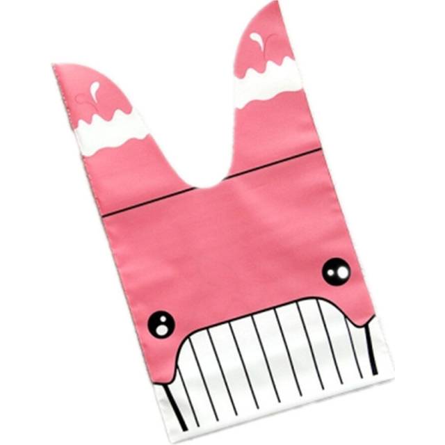 50 PCS Cute Rabbit Ear Cookie Bag Gift Bag For Candy Biscuits Snack Baking Package, Color:A1-14 13.5 * 22cm