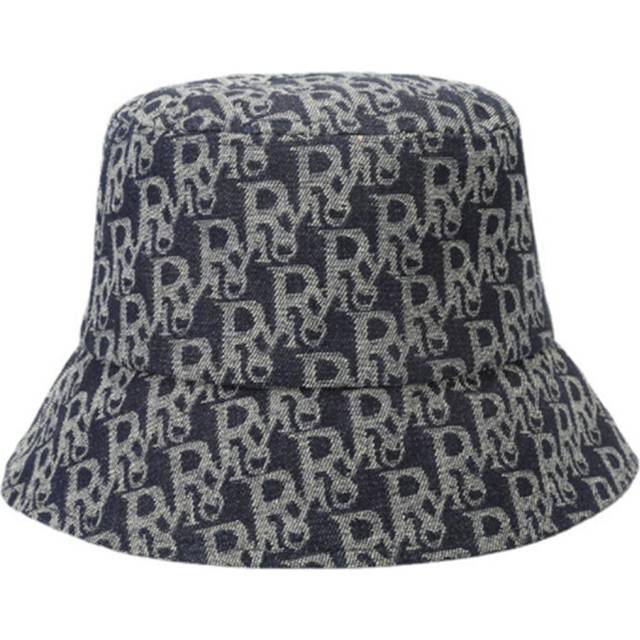 C21 Ladies Summer Fashion Fisherman Hat Outdoor Sun Protection Foldable Sun Hat Wide Brim Letter Bucket Hat Outer Wear