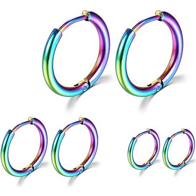 Surgical Stainless Steel Hoop Earrings 8mm/10mm/12mm Small Huggie Hoop Earrings for Women and Men