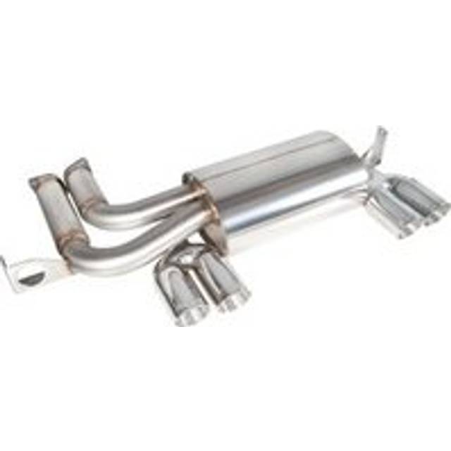 &#34;Scorpion 2.5&#34; Exhaust Back Box&#34; - 4x 83mm Round Daytona Polished Tailpipes