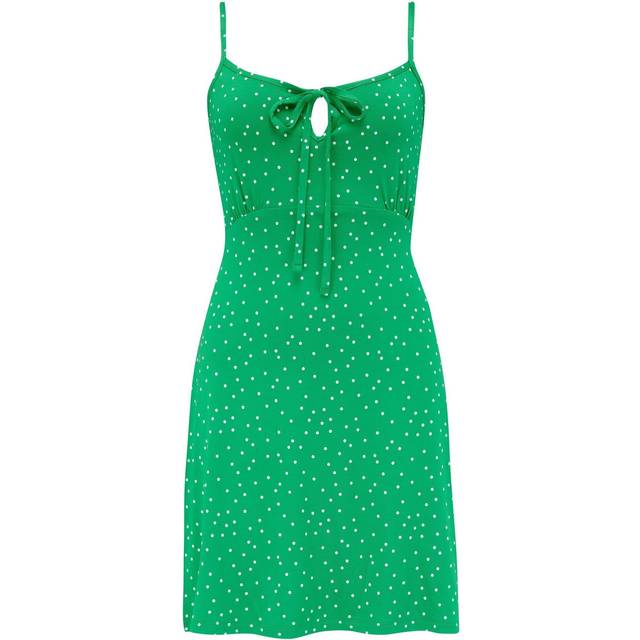 Pour Moi Strappy Jersey Beach Dress with LENZING&trade; ECOVERO&trade; Viscose fibres - Green, Green, Size 16, Women