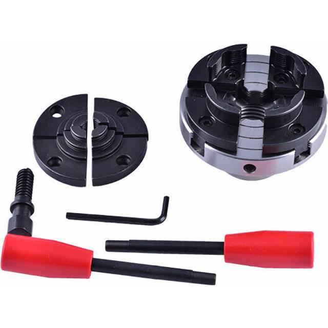 (M33*3.5) 4 Inch 4-jaw Self Centering Wood Turning Lathe Chuck Tools Accessories