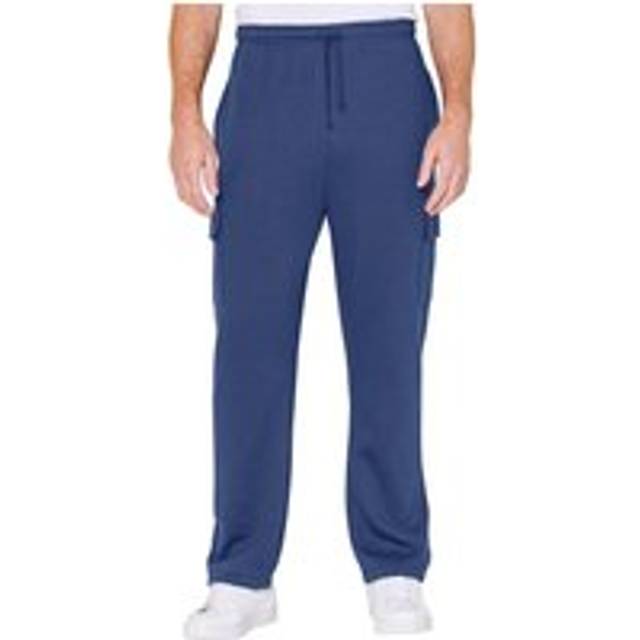 Soft and Comfortable Lounge Fleece Jogging Bottoms With Cargo Pockets - Navy - 40R