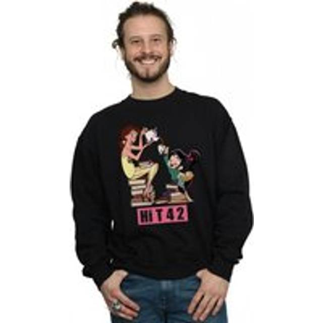 (L, Black) Disney Mens Wreck It Ralph Belle And Vanellope Sweatshirt