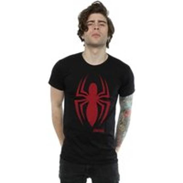 (XXL, Black) Marvel Mens Spider-Man Logo T-Shirt