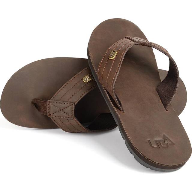 (6) Urban Beach Gibson Leather Flip Flops