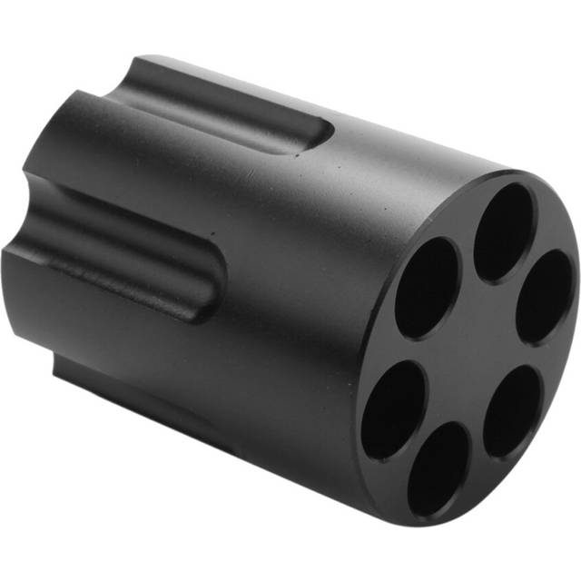 Pen Holder with 6 Slot Cylinder Design Heavy Duty Non- Aluminum Alloy Office Ornament