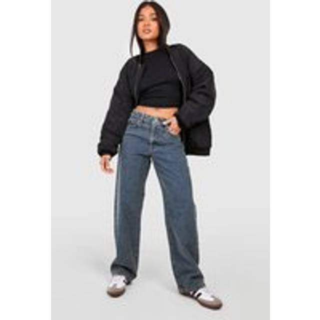 Womens Petite Basics Boyfriend Jean - Blue - 16