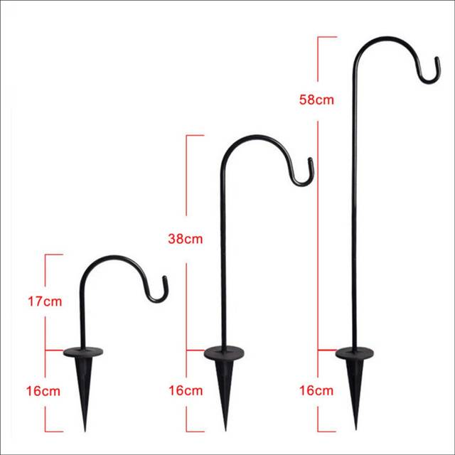 Solar Lights Dual Use Shepherd Hook Lights with 8Pcs Shepherd Hooks