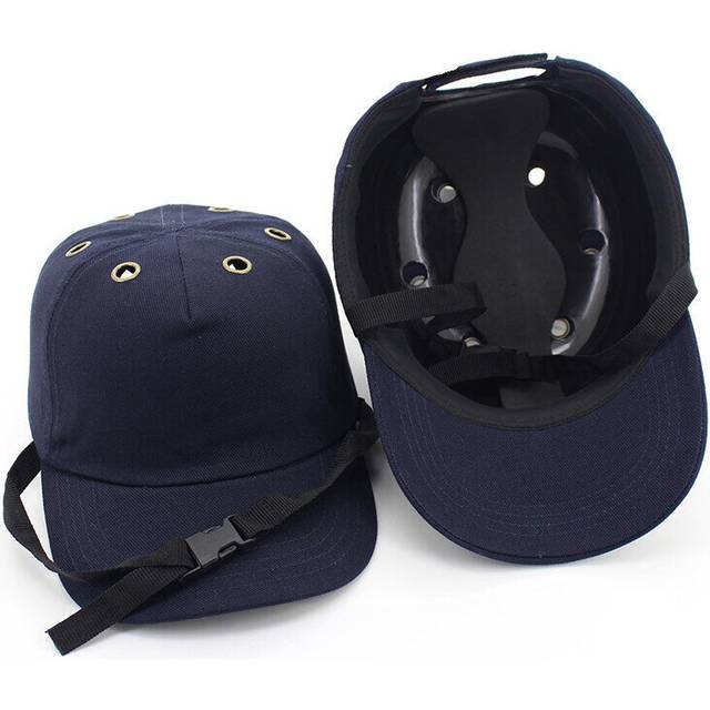 Baseball Bump Caps Lightweight Safety Hard Hat Head Protection Caps Workplace Safety Helmet Workwear ABS Inner Shell Top 6 Holes