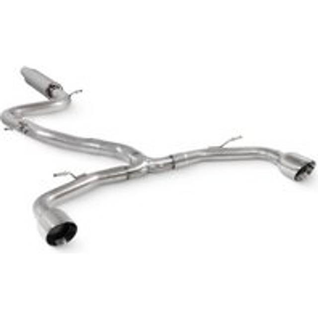 &#34;Scorpion Resonated 3&#34; Predator GPF Back Exhaust System&#34; - 2x 114mm Round Daytona Polished Tailpipes