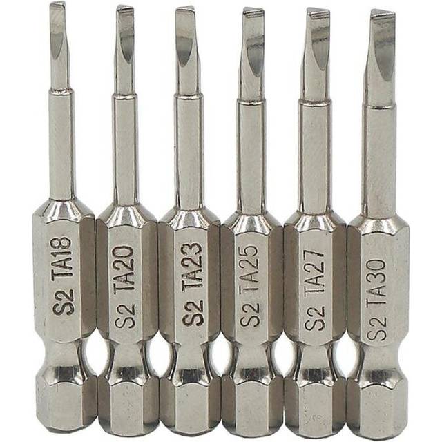 6pcs/set Magnetic Triangle Screwdriver Bits S2 Steel 1/4 inch Hex Shank Screwdriver Bit Set DIY Hand Tools