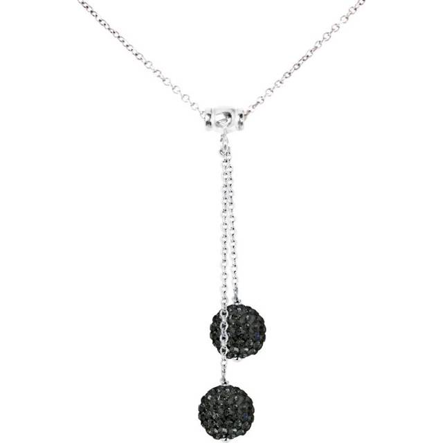 Diadema Womens - Necklace You & Me - Black Night - Love Jewelry Collection Silver Sterling - One Size