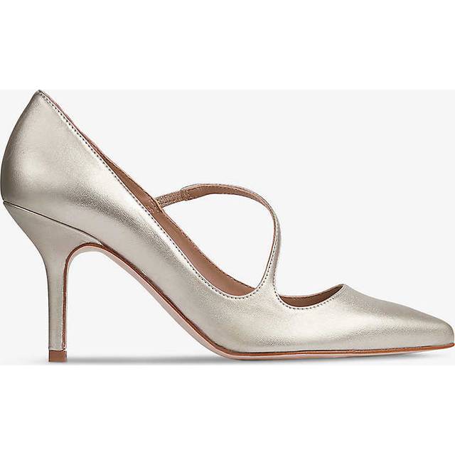 Lk Bennett Womens Pin-metallic Pink Simone Asymmetric Heeled Leather Court Shoes Eur 42/ 9 Uk Women - PIN-METALLIC PINK