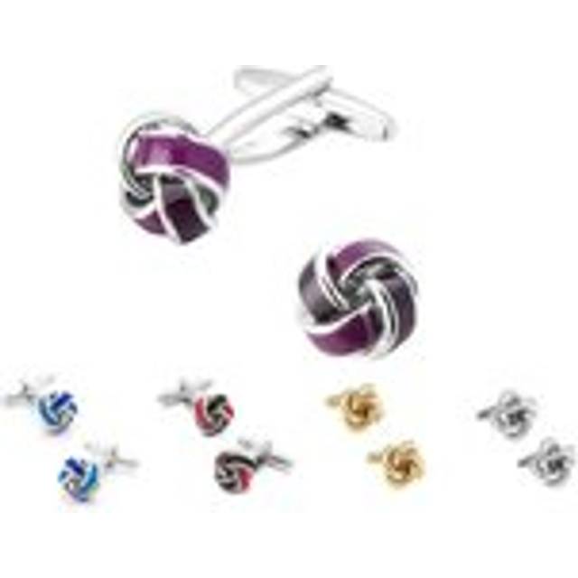 Classic Timeless Collection Of Knot Cufflinks - Purple - One Size