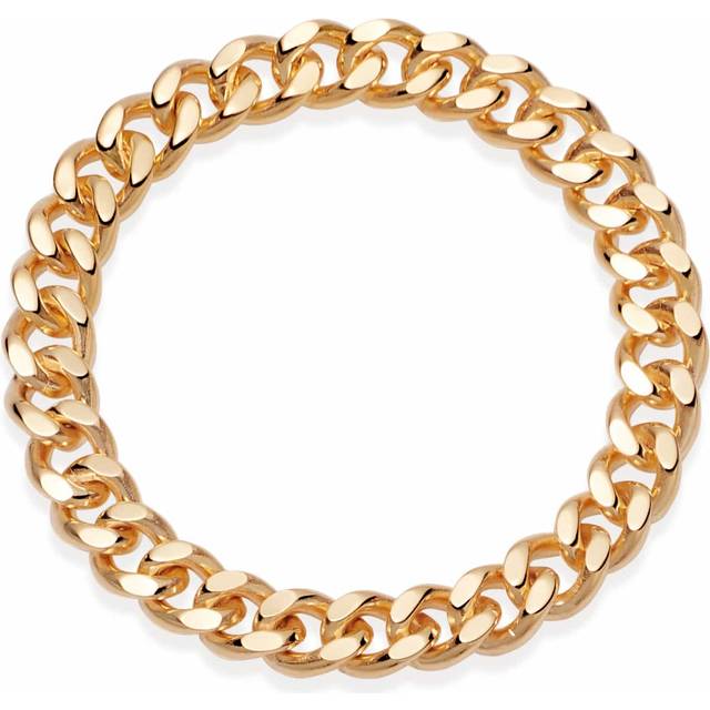 Estée Lalonde Curb Chain Ring 18ct Gold Plate 18ct Gold Plated