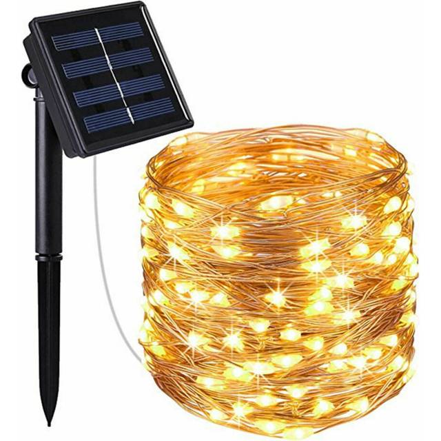 (10m, Warm White) Eranpo Solar Powered Fairy Lights