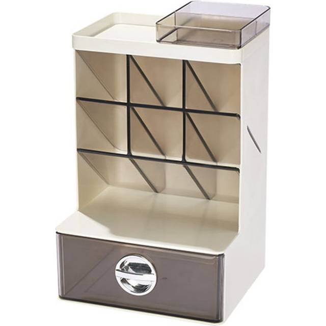 Pen Holder Desk Organizer with Drawer, Pencil Organizer for Desk Office Organization, for Brush Organizer Office School