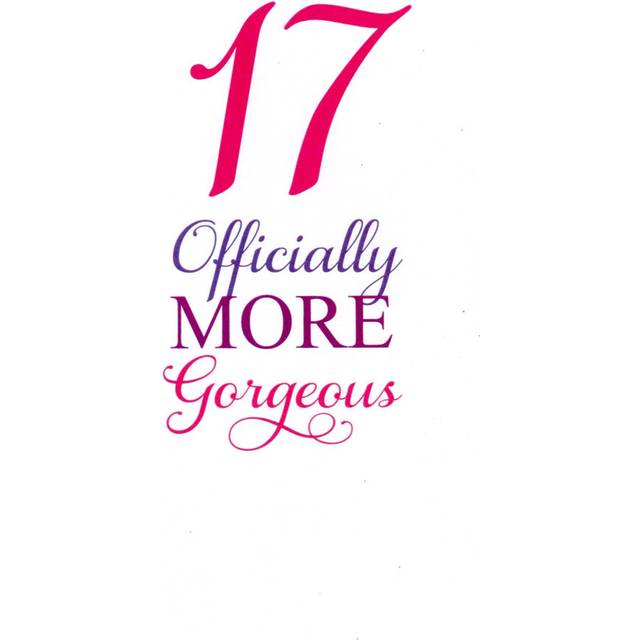 Girls 17th Birthday Greeting Card Childrens Milestone Birthday Cards