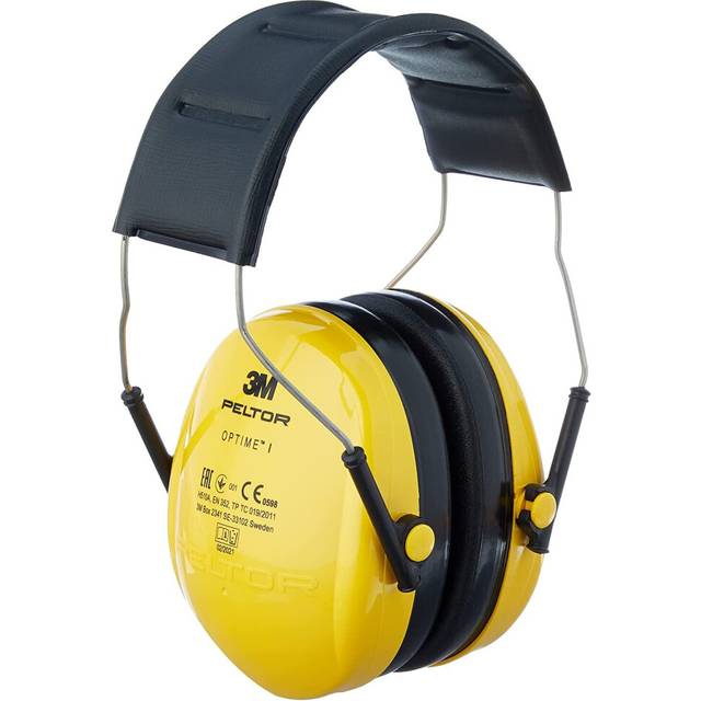 3M Peltor Optime I, H510AC1, Ear Muffs Headband, Lightweight Ear defender, Hearing Protection reduces noise level by up to 27dB, Pack of 1