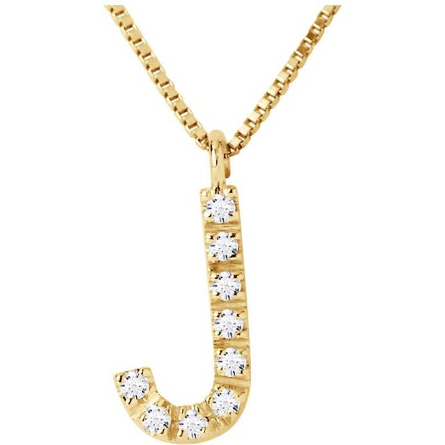 Diadema Womens - Necklace with Diamonds - J -Yellow Gold - White - One Size