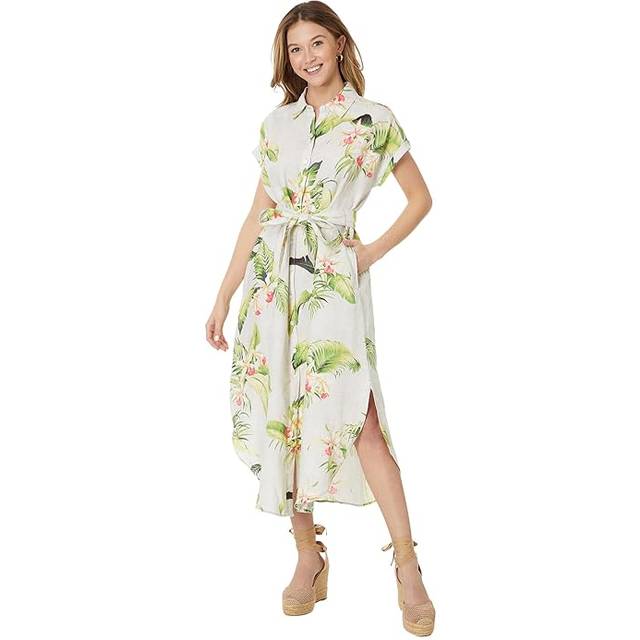 Tommy Bahama La Brisa Blooms Linen Shirtdress