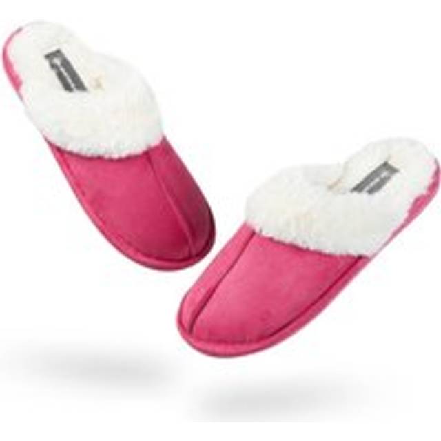 House Fluffy Slippers With Thick Fur Lining - Pink - 5