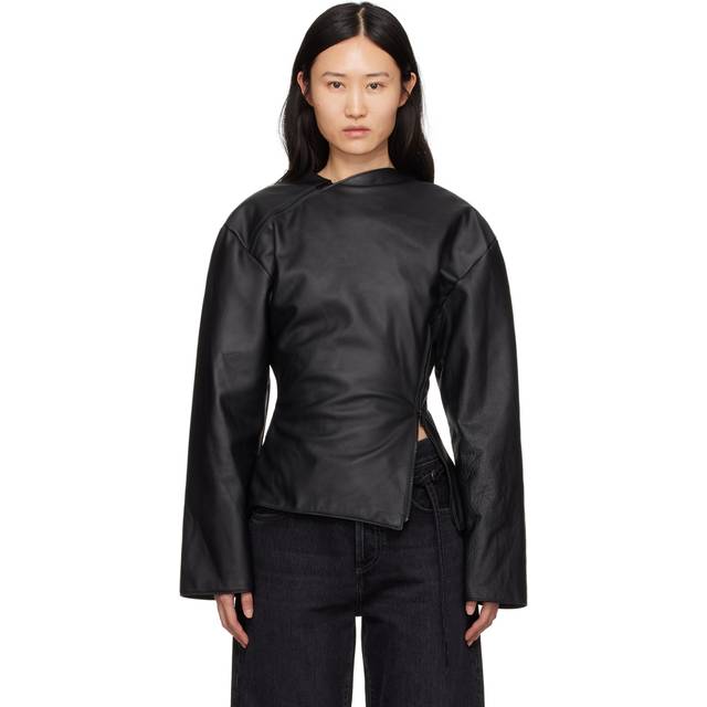 Jade Cropper Black Gigi Leather Jacket - 009 - Black - M