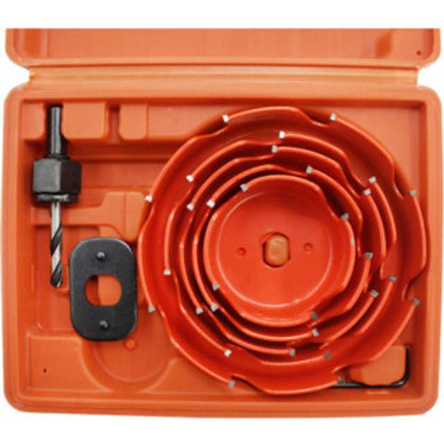 5PCS Carbide Tip Woodworking Hole Saw Cutter 64-127mm for Wood PVC Board and Plastic Plate