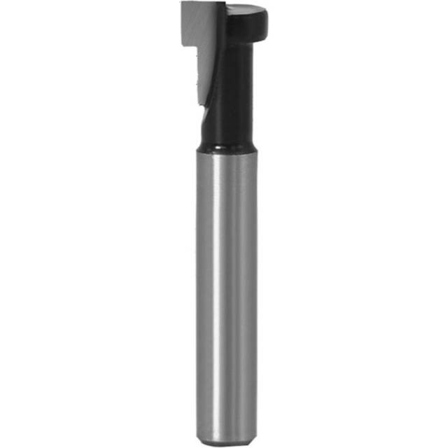 "2 Pcs 1/4"" Shank T-Slot Milling Cutter Router Bit Hex Bolt Key Hole Bits T Slotting Milling Tools For Wood Woodworking"