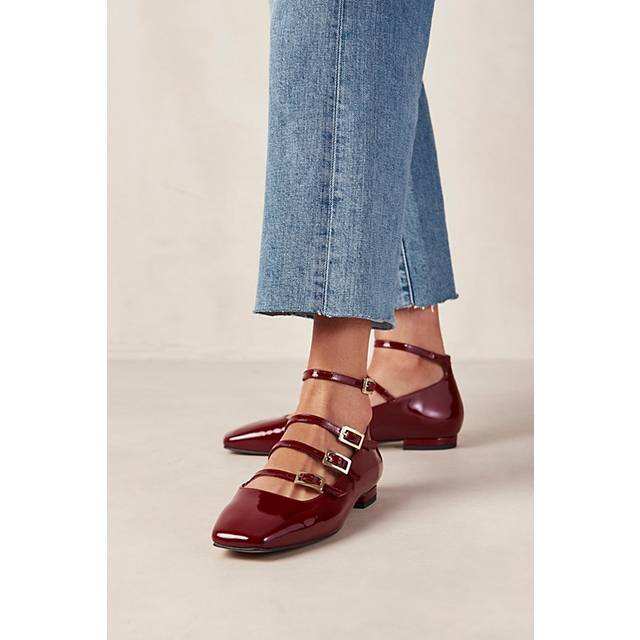 Luke Mary Jane Ballet Pumps in Leather - Dark Brown - 41 (7)