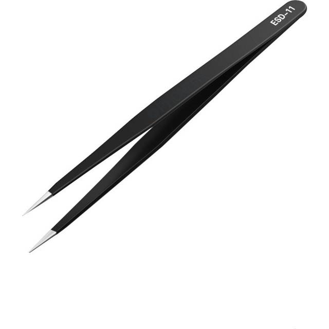 7 Pcs Stainless Steel Tweezers Electronics IC Chips Removal Tool Soldering Tweezers for iPhone Motherboard Repair Forceps