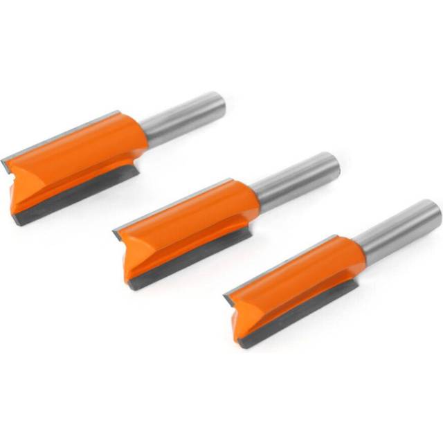8mm Shank Double Flute Straight Bit Milling Cutter Wood Cutters Tungsten Carbide Router Bit Woodwork Tools