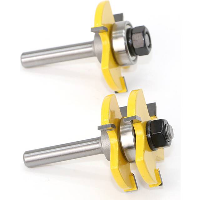 2 pc 8mm Shank high quality Tongue & Groove Joint Assembly Router Bit Set