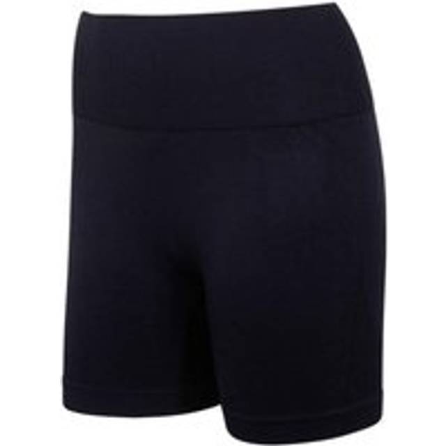 (M, Black) Silky Womens/Ladies Plain Active Shorts