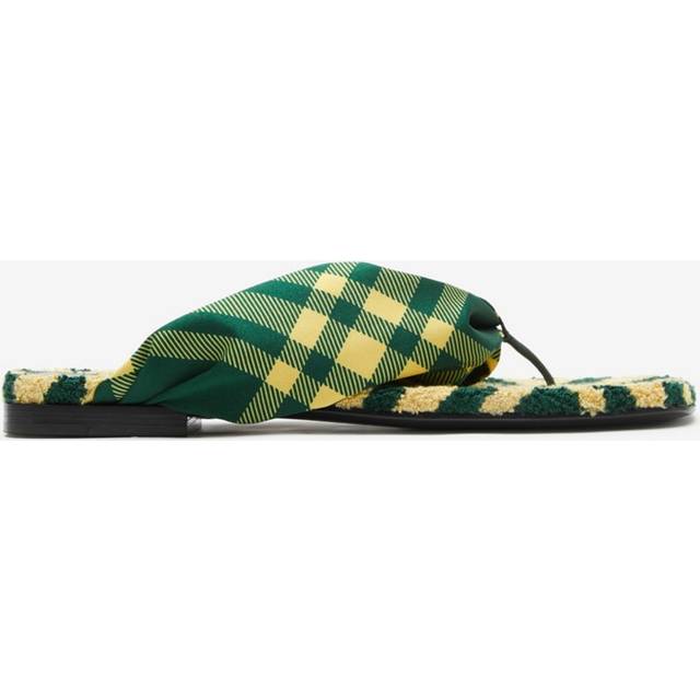 Tartan Fabric Thong Sandals size 38 (38)