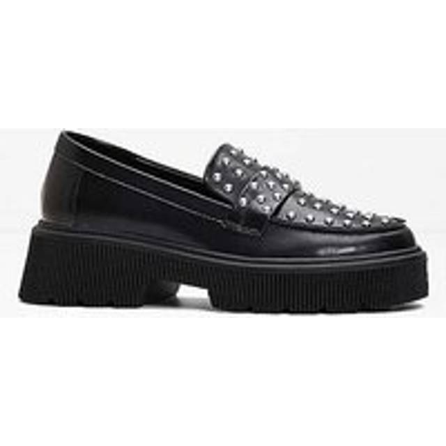 bonprix Studded Loafers - Black